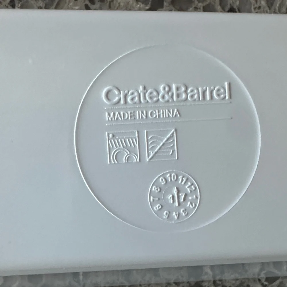 Crate&Barrel White BBQ Grilling Trays